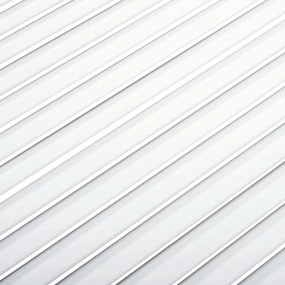 vidaXL Πορτάκια με Περσίδες 4 Τεμ. Λευκά 69x49,4εκ Μασίφ Ξύλο Πεύκου