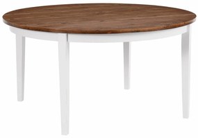 Τραπέζι Riverton 651, Καφέ, Άσπρο, 76cm, 45 kg, Ξύλο, Ξύλο: Πεύκο | Epipla1.gr
