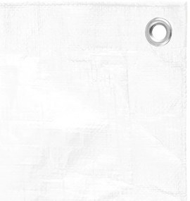 vidaXL Μουσαμάς Λευκός 180 γρ./μ.² 8x10 μ. από HDPE