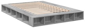 vidaXL Πλαίσιο Κρεβατιού Γκρι Sonoma 160x200 εκ. Επεξεργασμένο Ξύλο