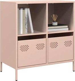 vidaXL Ντουλάπι Ροζ 68x39x73,5 εκ. από Χάλυβα Ψυχρής Έλασης