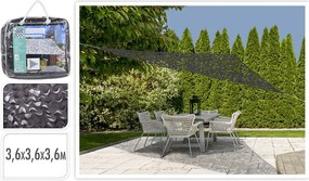 Ambiance Camouflage Shade Τριγωνικό 360x360x360cm 897654 Ανθρακί - Dark Grey