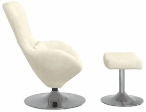 vidaXL Πολυθρόνες, Ανακλινόμενες Καρέκλες & Κρεβάτια 2 pcs Κρεμ Μεσαίο
