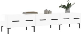 vidaXL Έπιπλο Τηλεόρασης Γυαλ. Λευκό 150x36x30 εκ. Επεξεργασμένο Ξύλο