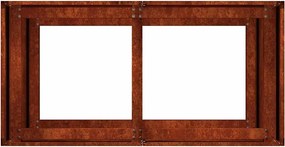 vidaXL Γλάστρα Κήπου Σκ rusty 80 x 40 x 80 cm