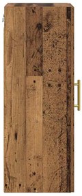 vidaXL Επιτοίχιο ντουλάπι Παλιό Ξύλο 34,5 x 34 x 90 εκ.