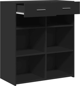 vidaXL Ντουλάπι Μαύρη 80x42,5x93 εκ. από Επεξεργασμένο Ξύλο
