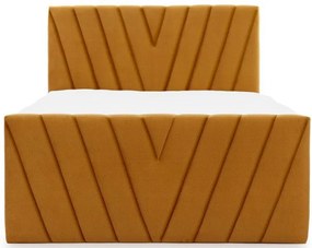 Επενδυμένο κρεβάτι Alba-Portokali-140 x 200