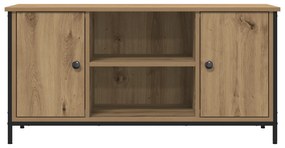 vidaXL Επιπλο τηλεόρασης Artisan Oak 100x40x50 εκ. Επεξεργασμένο ξύλο και χάλυβας