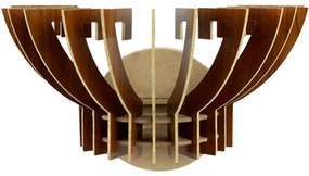 Φωτιστικό Τοίχου - Απλίκα 390FLH2121 32x22x19cm E27 40W Walnut Opviq