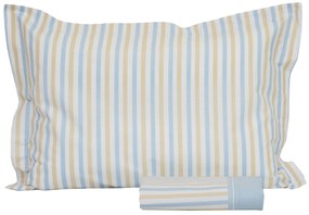 Μαξιλαροθήκη 35x40+4 Baby Mix &amp; Match 73 Σιέλ