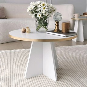 Coffee Table Mushroom - Gold, White v2 Gold
White