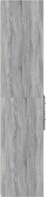 vidaXL Ντουλάπι Γκρι Sonoma 45x42,5x185 εκ. από Επεξεργασμένο Ξύλο
