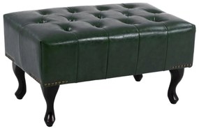 Footstool Cypress Green PU T. Chesterfield Emma 80x45x39x