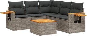 vidaXL Patio Sofa Set 5-θέσια Grey