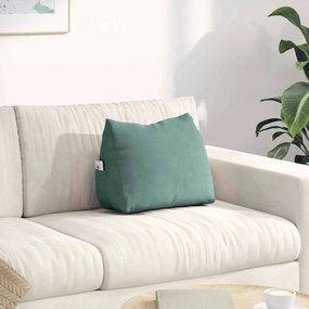 vidaXL Μαξιλάρι Πλάτης Θαλασσί 45 x 20 x 35 εκ. Υφασμάτινο Κορντουρά