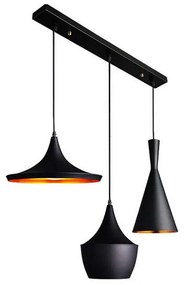 Ceiling lamp Latren I black-gold metal 84x30x100cm 84x30x100 εκ.