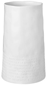Βάζο Με Επιγραφή 0012442 20x10cm White Raeder Porcelain