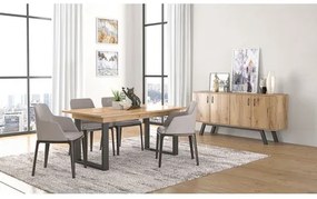 Savvidis Furniture  Επεκτεινόμενο Τραπέζι Δείπνου 150+30x90x78 N7 Μελί Μελαμίνη BEST-8080220