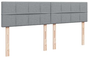 ΚΡΕΒΑΤΙ BOXSPRING ΜΕ ΣΤΡΩΜΑ ΑΝΟΙΧΤΟ ΓΚΡΙ 200X200 ΕΚ. ΥΦΑΣΜΑΤΙΝΟ 3287563