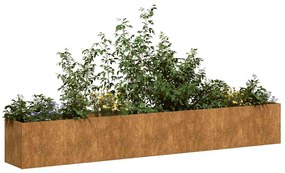 vidaXL Ζαρντινιέρα 280x40x40 εκ. Ατσάλι Σκληρυθέν στον Αέρα