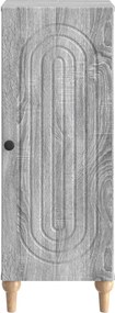 vidaXL Πλαϊνό γραφείο Γκρι Sonoma 33 x 34,5 x 90 εκ Επεξεργασμένο Ξύλο