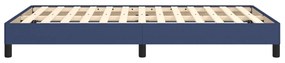 vidaXL Πλαίσιο κρεβατιού χωρίς στρώμα μπλε 120x200cm ύφασμα