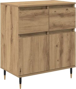 vidaXL Πλαϊνό γραφείο με συρτάρι Artisan Oak 60 x 35 x 70 cm