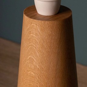 Βάση για Επιτραπέζιο Φωτιστικό Vector Small E27 από Μασίφ Ξύλο