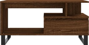 vidaXL Τραπεζάκι Σαλονιού Καφέ Δρυς 90x49x45 εκ. Επεξεργασμ. Ξύλο