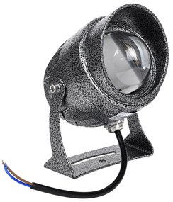 GloboStar SPOT-XENIA 90632 Σποτ Φωτισμου Wall Washer LED 16W 1440lm 3° DC 24V Αδιάβροχο IP65 Φ9 x Υ12cm Θερμό Λευκό 3000K - Σφυρήλατο Γκρι - 3 Years Warranty