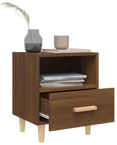 vidaXL Κομοδίνα 2 τεμ. Καφέ Δρυς 40 x 35 x 47 εκ.