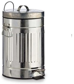 Κάδος Απορριμμάτων 029.66520 Με Πεντάλ 7Lt 21x26,5x34,5cm Inox Μέταλλο