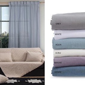 Κουρτίνα (140x270) Με Τρέσα Nef-Nef Homeware Antel Γκρι