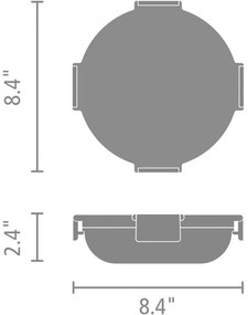 Κουτί τροφίμων Brabantia Make&Take 1006301, 1 l, Αδιάβροχο, Αεροστεγές κλείσιμο, Χωρίς BPA, Ανοιχτό γκρι