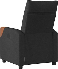 vidaXL Πολυθρόνα Ανακλινόμενη Ηλεκτρική Μαύρη Υφασμάτινη