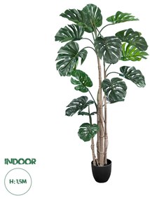 Artificial Garden MONSTERA PLANT 20006 - Τεχνητό Διακοσμητικό Φυτό Μονστέρα Υ150cm