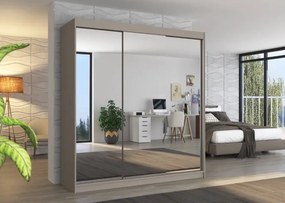 Ντουλάπα Poros 200 συρόμενη-Γκρεζ