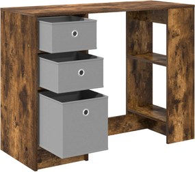 vidaXL Γραφείο Καπνιστό Δρύς 100 x 40 x 75 cm Επεξεργασμένο Ξύλο