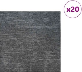 vidaXL Πλακάκι Χαλιού Γαλάζιο Γκρι 50 x 50 cm 20 τμχ.