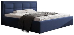 Κρεβάτι Pomona 102, Διπλό, Μπλε, 180x200, Ταπισερί, Τάβλες για Κρεβάτι, 200x223x93cm, 98 kg | Epipla1.gr