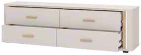 Έπιπλο τηλεόρασης YORK 4F Cashmere - Artisan Oak 177x40x52εκ. 177x40x52 εκ.