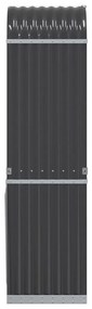 vidaXL Ξυλοθήκη Ανθρακί 40 x 45 x 170 εκ. από Γαλβανισμένο Ατσάλι