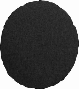 vidaXL Μαξιλάρια καθισμάτων 2 pcs Μαύρο Ø40 x 13 εκ ύφασμα