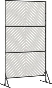 vidaXL Οθόνη Ιδιωτικότητας Γκρι 100 x 50 x 180 εκ. Ατσάλι