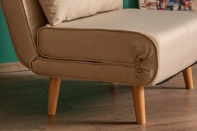 1-Seat Sofa-Bed Folde Single - Cream Cream