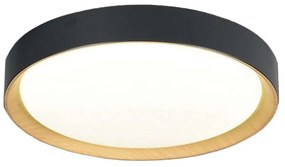 Φωτιστικό Οροφής - Πλαφονιέρα Spirit 4271101 35x7,4cm Led 1800W 24W 3000K Black Viokef Aluminum,Acrylic
