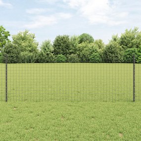 vidaXL Ασημένιοι Πόλοι Φράχτη 22 pcs Γκρι 50 x 0.8 μ Μέταλλο