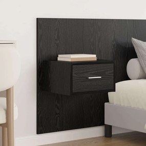 vidaXL Κεφαλή κρεβατιού με κομοδίνο 3 pcs Μαύρη Οξυά