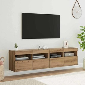 vidaXL Βάσεις τηλεόρασης 2 pcs Artisan Oak Επεξεργασμένο ξύλο